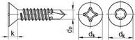 DIN 7504 P Саморез-сверло по металлу