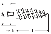 DIN 7971 Шуруп-саморез