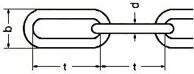 DIN 5685 C Цепь оцинкованная