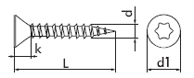 Шуруп с головкой TORX