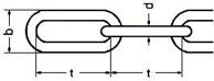 DIN 763 Цепь длиннозвенная
