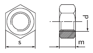 DIN 934 Гайка с крупной резьбой