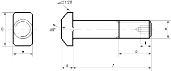 T-Болт DIN 261