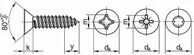 DIN 7982 - Саморез с потайной головкой