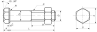 DIN 601 болты и гайки DIN 555